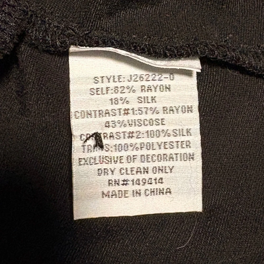 Johnny Was Embroidered Black Velvet (Rayon/Silk) Tunic XL - Picture 7 of 7